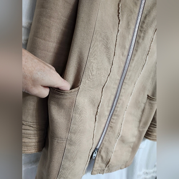 Vintage, Distressed, Tan Colored, The People Have Spoken Coat. Final Price! - Picture 8 of 15